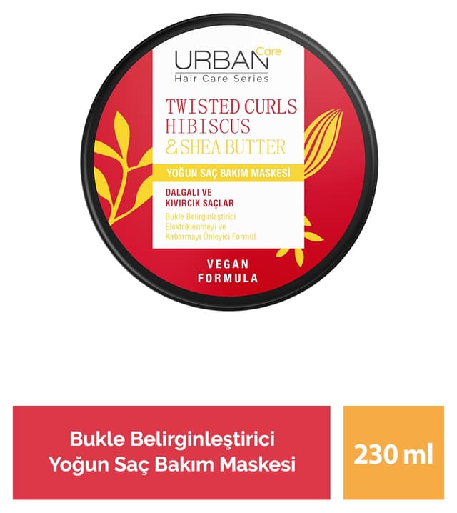 ماسک مراقبت عمیق مو Urban Care مخصوص موهای فر و موجدار با هیبیسکوس و کره شی 230ml ماسک مراقبت عمیق مو Urban Care مخصوص موهای فر و موجدار با هیبیسکوس و کره شی 230ml