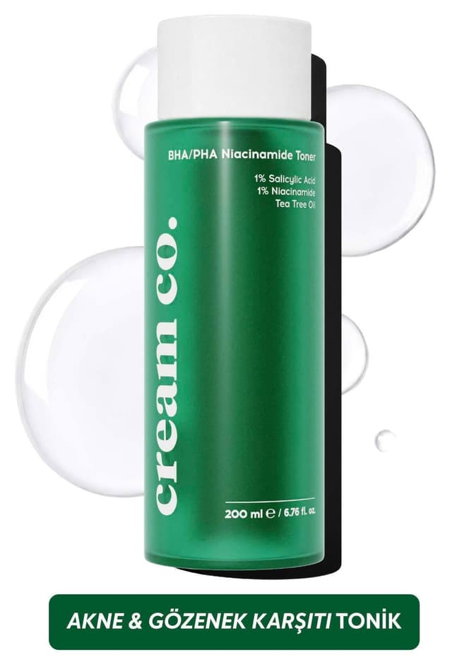تونیک ضدجوش و جمعکننده منافذ Cream Co. حاوی BHA PHA Niacinamide و سالیسیلیک اسید 200ML تونیک ضدجوش و جمعکننده منافذ Cream Co. حاوی BHA PHA Niacinamide و سالیسیلیک اسید 200ML