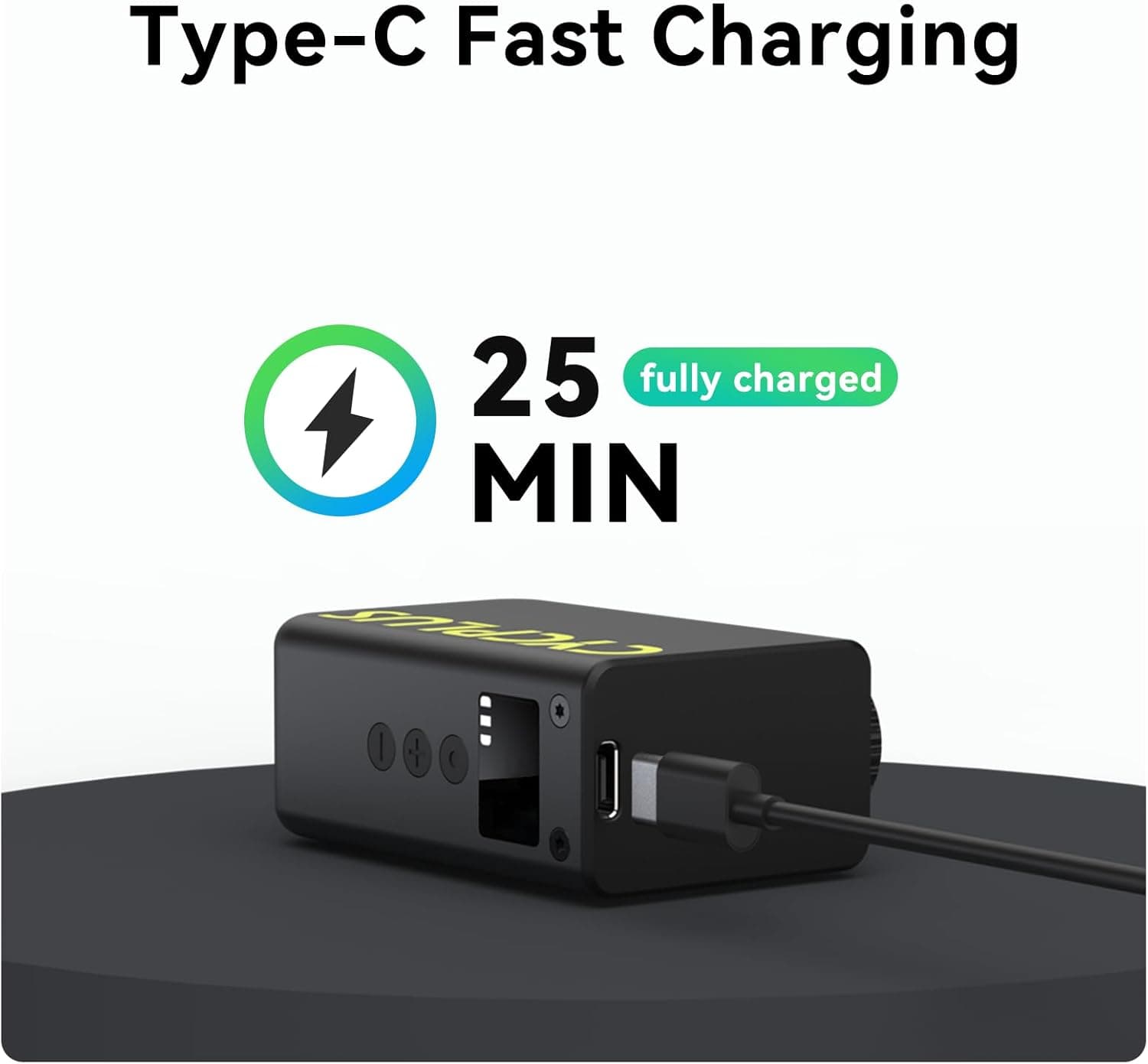 پمپ برقی کوچک دوچرخه CYCPLUS با نمایشگر فشار و توقف خودکار، حداکثر 120 PSI مدل AS2 پمپ برقی کوچک دوچرخه CYCPLUS با نمایشگر فشار و توقف خودکار، حداکثر 120 PSI مدل AS2