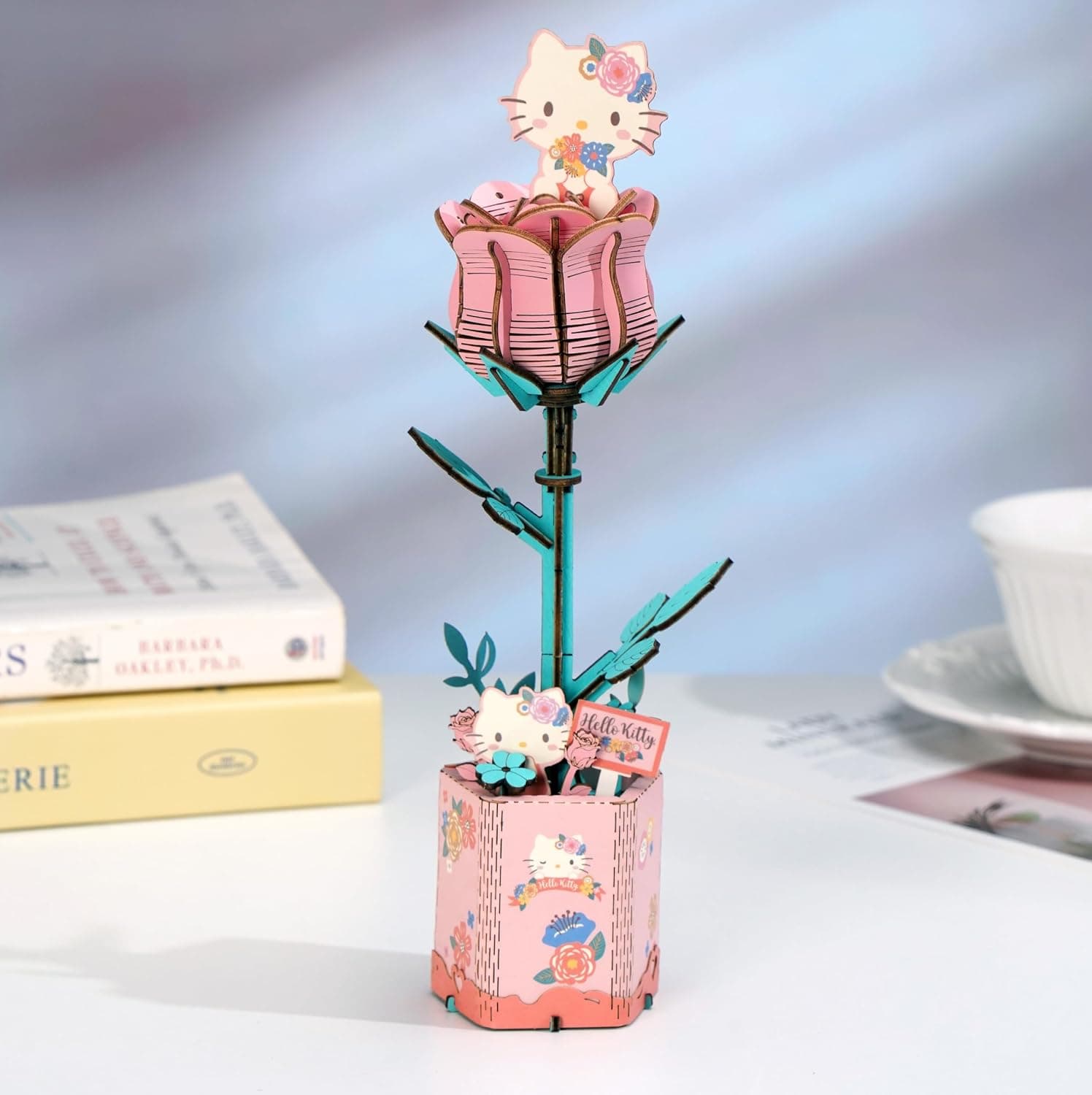ست پازل چوبی سهبعدی بزرگسالان و کودکان Hands Craft گل رز صورتی Hello Kitty و دوستانش ست پازل چوبی سهبعدی بزرگسالان و کودکان Hands Craft گل رز صورتی Hello Kitty و دوستانش