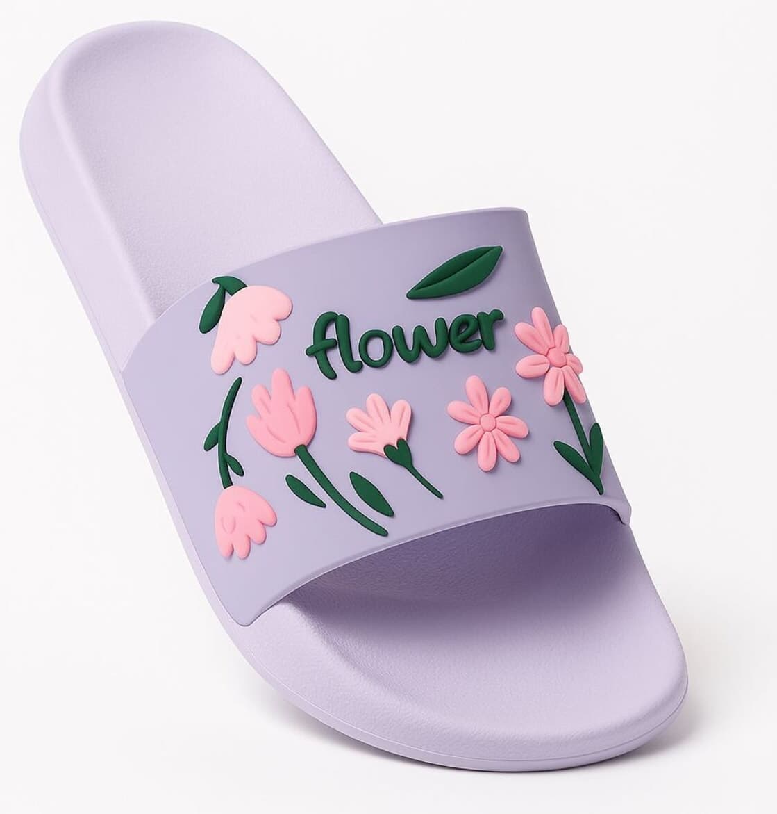دمپایی استخری زنانه Gezer طرح گلدار بنفش مدل Mor Flower دمپایی استخری زنانه Gezer طرح گلدار بنفش مدل Mor Flower