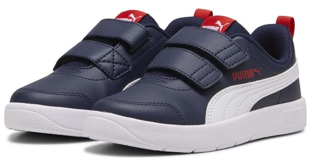 کفش ورزشی کودکانه Puma ارتوپدی مدل Courtflex V3 V PS 397642 سرمهای کفش ورزشی کودکانه Puma ارتوپدی مدل Courtflex V3 V PS 397642 سرمهای