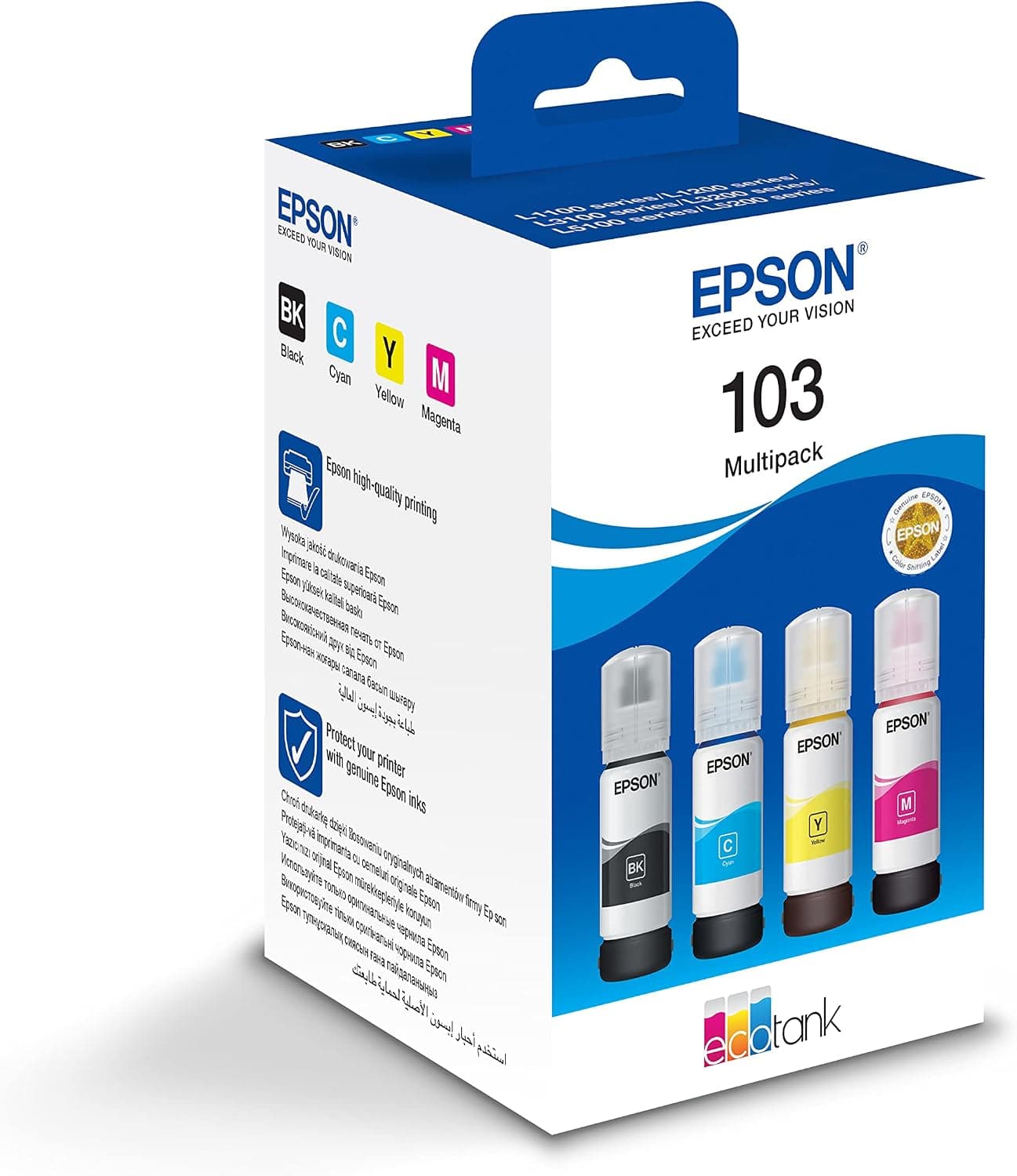 جوهر مشکی شارژ پرینتر Epson مدل 103 Ecotank 65ml جوهر مشکی شارژ پرینتر Epson مدل 103 Ecotank 65ml