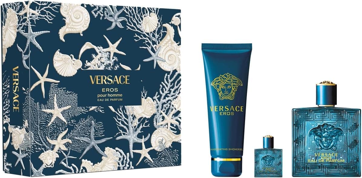 ست عطر پسرانه Versace Eros EDP 100 ml + ژل دوش 150 ml + سفری 5 ml ست عطر پسرانه Versace Eros EDP 100 ml + ژل دوش 150 ml + سفری 5 ml
