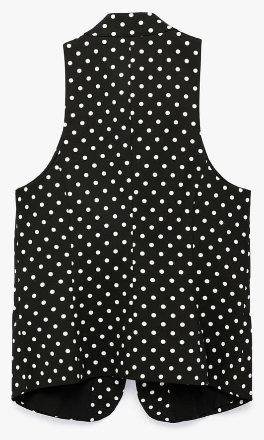 جلیقه زنانه Koton بدون آستین با دکمههای تزئینی خالدار یقه Mandarin Qipao جلیقه زنانه Koton بدون آستین با دکمههای تزئینی خالدار یقه Mandarin Qipao