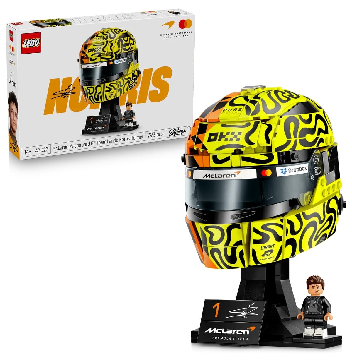 لگو Formula 1 McLaren Lando Norris کلاه ایمنی مدل 43023 لگو Formula 1 McLaren Lando Norris کلاه ایمنی مدل 43023