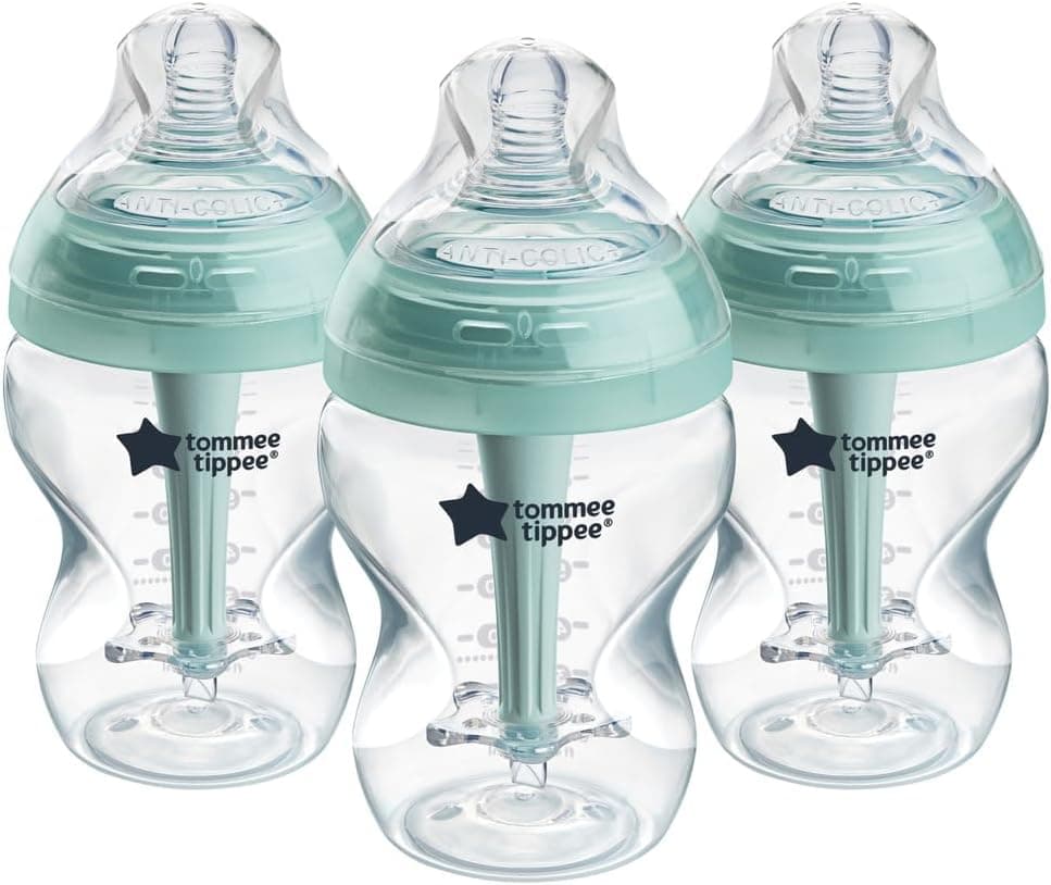 شیشه شیر کودک Tommee Tippee ضد نفخ نوک شبیه سینه خودضدعفونیشونده 260ml بسته 3تایی شیشه شیر کودک Tommee Tippee ضد نفخ نوک شبیه سینه خودضدعفونیشونده 260ml بسته 3تایی