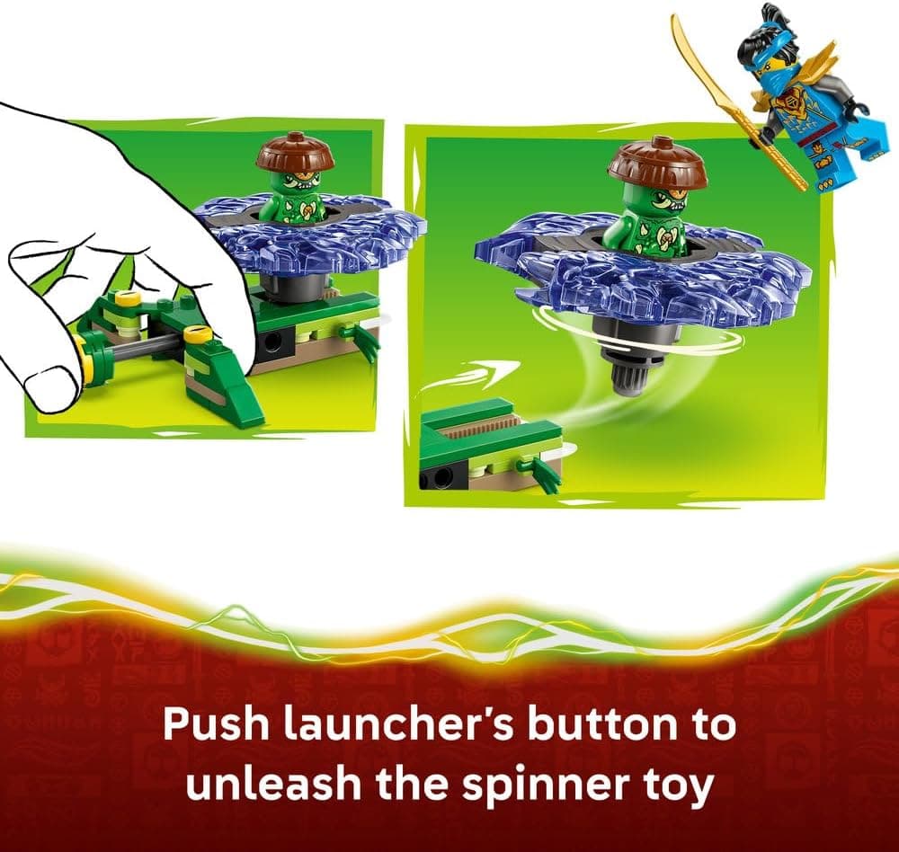 لگو NINJAGO ست اسباببازی مدل Nya vs. Mutation Monster Spinner 71849 لگو NINJAGO ست اسباببازی مدل Nya vs. Mutation Monster Spinner 71849