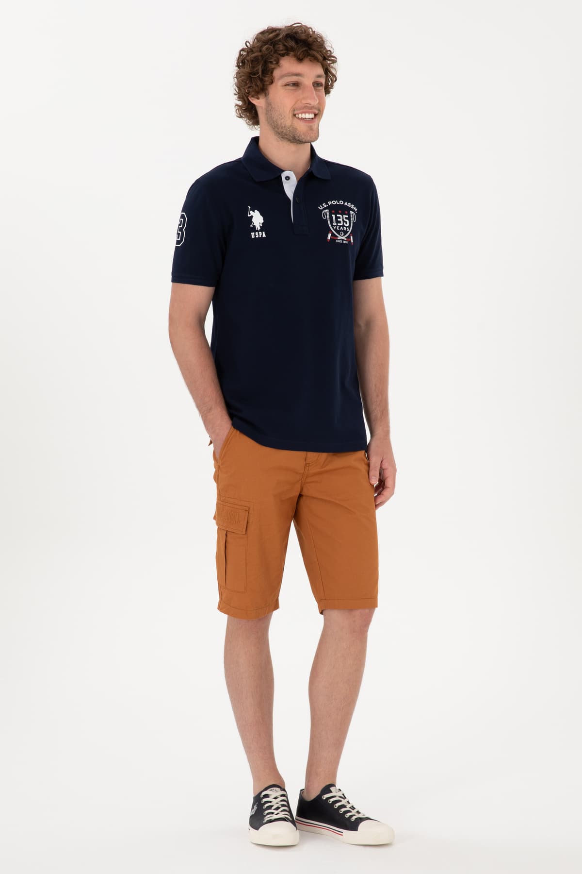 تیشرت مردانه U.S. Polo Assn. فیت معمولی یقه پولو سرمهای مدل 50299667-VR033 تیشرت مردانه U.S. Polo Assn. فیت معمولی یقه پولو سرمهای مدل 50299667-VR033