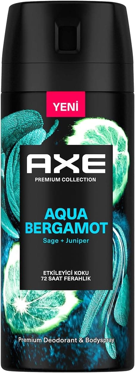 اسپری دئودورانت مردانه AXE Aqua Bergamot 150 ml اسپری دئودورانت مردانه AXE Aqua Bergamot 150 ml