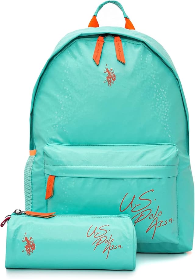 ست کیف مدرسه یونیسکس U.S. POLO ASSN. سبز نعنایی تکسایز مدل Plset2423032 ست کیف مدرسه یونیسکس U.S. POLO ASSN. سبز نعنایی تکسایز مدل Plset2423032
