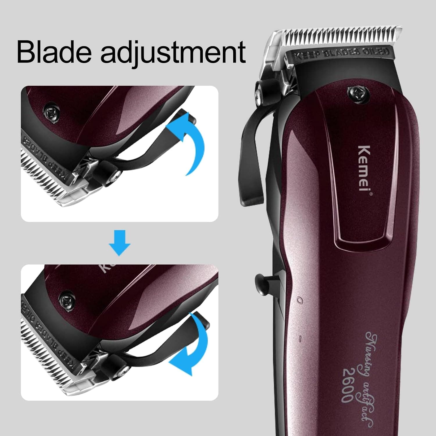 ست ماشین اصلاح موی مردانه KEMEI شارژی بیسیم مناسب آرایشگری و استفاده خانوادگی مدل km-2600 ست ماشین اصلاح موی مردانه KEMEI شارژی بیسیم مناسب آرایشگری و استفاده خانوادگی مدل km-2600