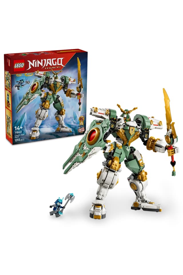 لگو 71860 NINJAGO 14+ ربات تایتان Lloyd ویژه پانزدهمین سالگرد (1293 قطعه) لگو 71860 NINJAGO 14+ ربات تایتان Lloyd ویژه پانزدهمین سالگرد (1293 قطعه)