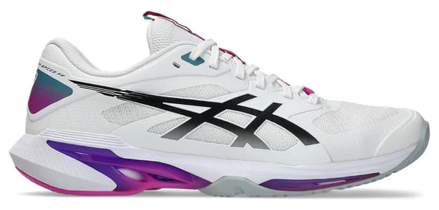کفش تنیس مردانه Asics Solution Speed FF 4 سفید مدل 1041A532-101 کفش تنیس مردانه Asics Solution Speed FF 4 سفید مدل 1041A532-101