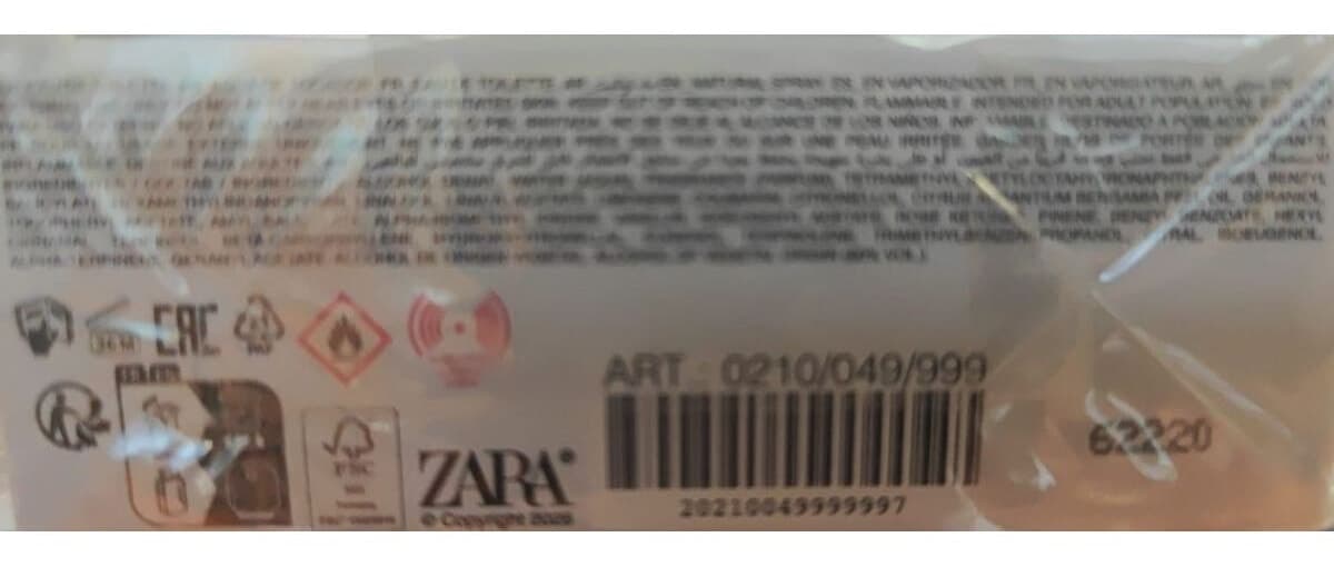 ادو تویلت مردانه Zara SEOUL 532-8 SINSA DONG GANGNAM-GU زمستانی 100 میلیلیتر ادو تویلت مردانه Zara SEOUL 532-8 SINSA DONG GANGNAM-GU زمستانی 100 میلیلیتر