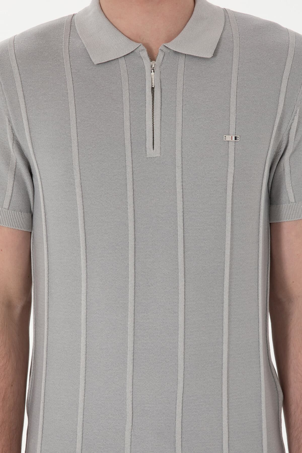 تیشرت مردانه U.S. Polo Assn. فیت اسلیم یقه پولو خاکستری روشن مدل 50306457-VR001 تیشرت مردانه U.S. Polo Assn. فیت اسلیم یقه پولو خاکستری روشن مدل 50306457-VR001