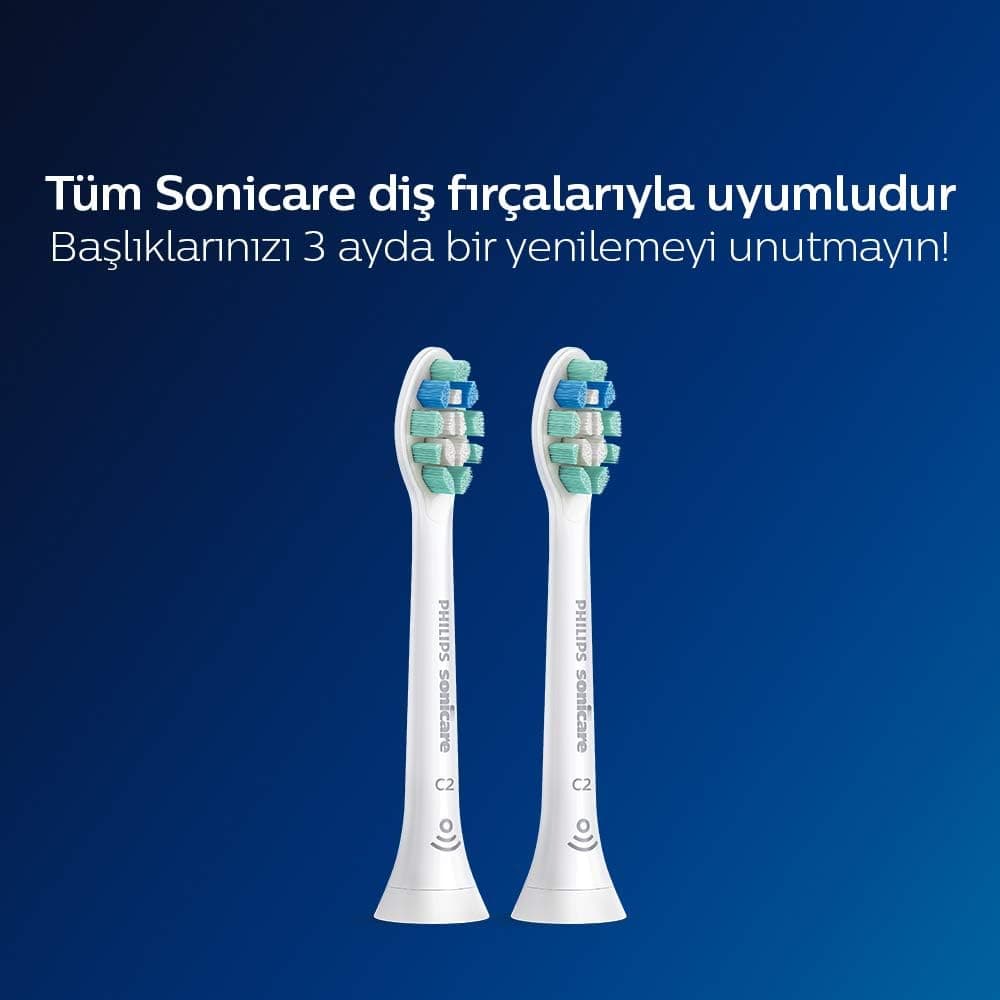 سری یدکی مسواک برقی صوتی PHILIPS Sonicare Optimal Plaque Defence سفید 2 عدد سری یدکی مسواک برقی صوتی PHILIPS Sonicare Optimal Plaque Defence سفید 2 عدد