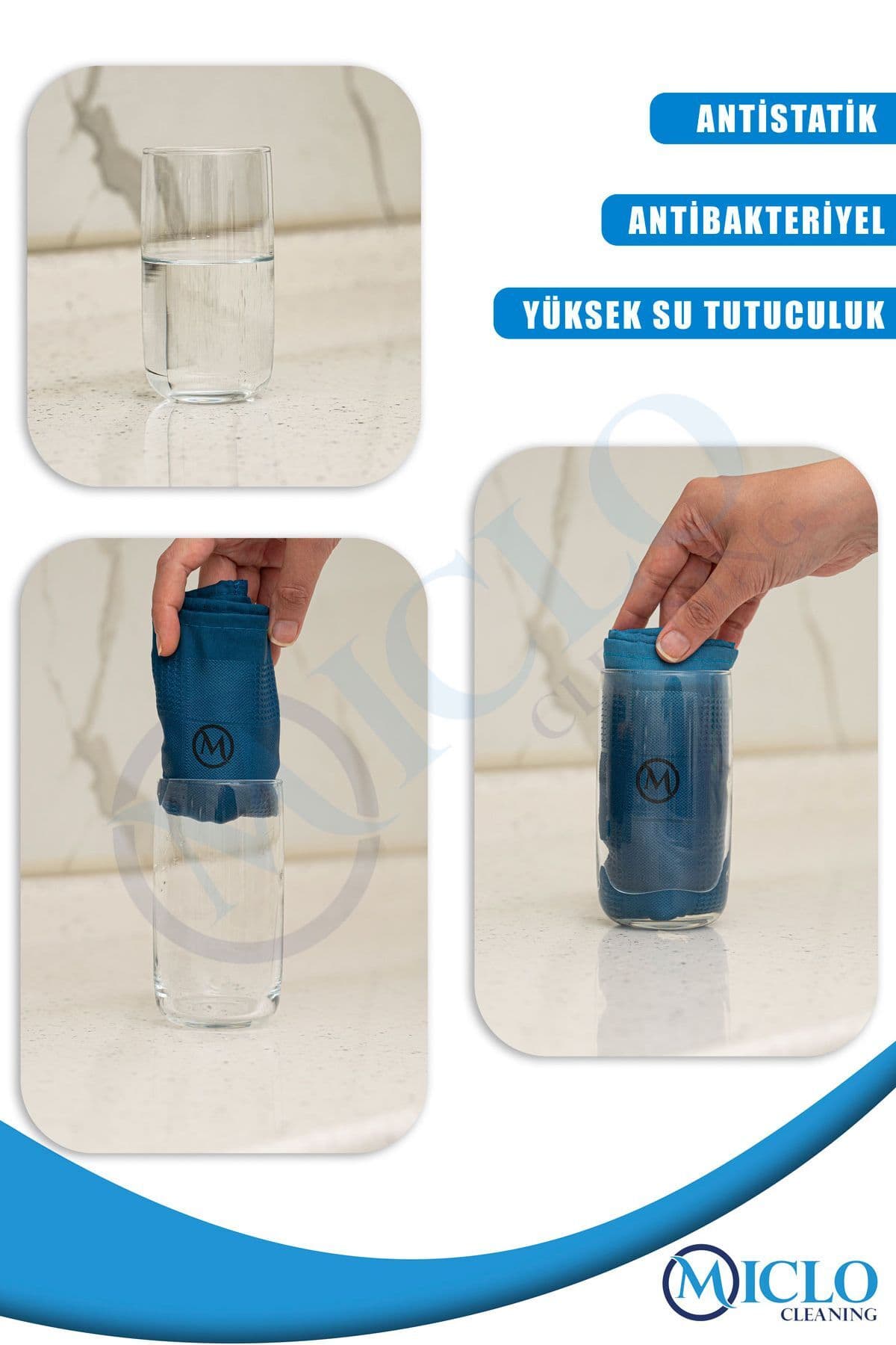 دستمال تمیزکننده میکروفایبر MICLO CLEANING ست ۳ تایی 40x60cm دستمال تمیزکننده میکروفایبر MICLO CLEANING ست ۳ تایی 40x60cm