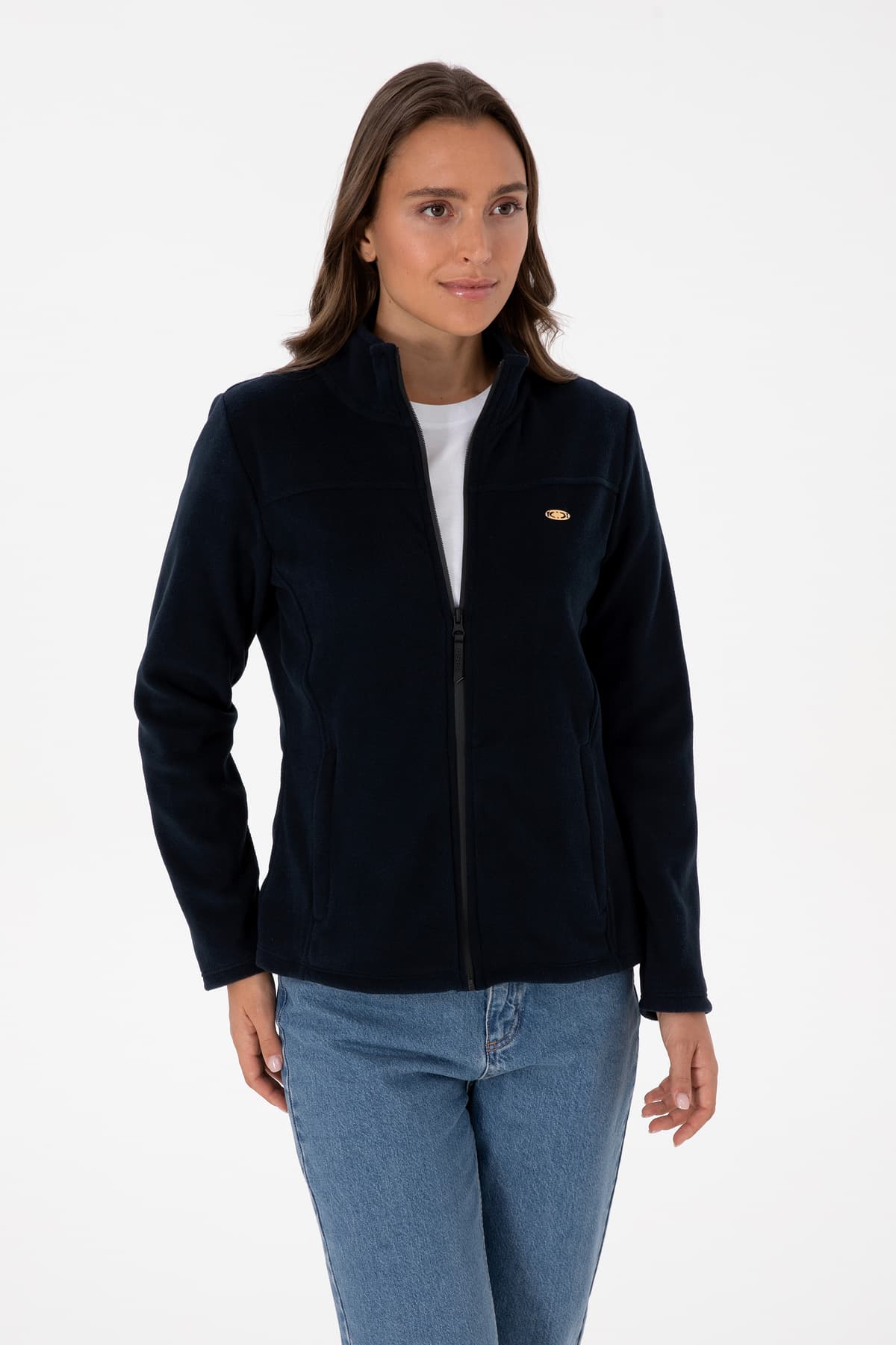 سوئیشرت پلار زنانه U.S. Polo Assn. سرمهای یقه ایستاده زیپدار مدل 50316729-VR059 سوئیشرت پلار زنانه U.S. Polo Assn. سرمهای یقه ایستاده زیپدار مدل 50316729-VR059