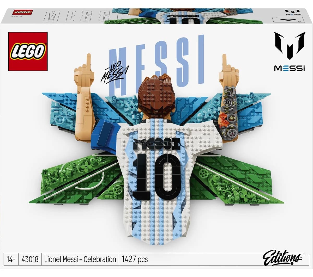 لگو Editions Lionel Messi جشن مدل 43018 با 1427 قطعه لگو Editions Lionel Messi جشن مدل 43018 با 1427 قطعه