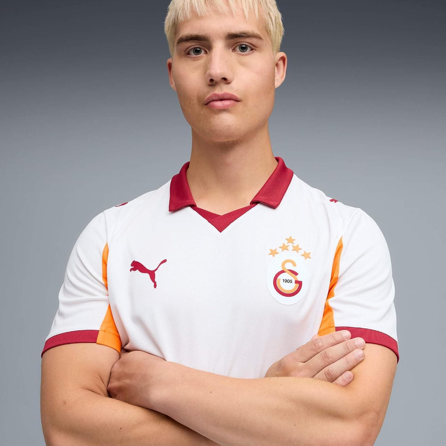 پیراهن فوتبال مردانه PUMA Galatasaray سفید خارج از خانه 2025/26 مدل 77981102 پیراهن فوتبال مردانه PUMA Galatasaray سفید خارج از خانه 2025/26 مدل 77981102