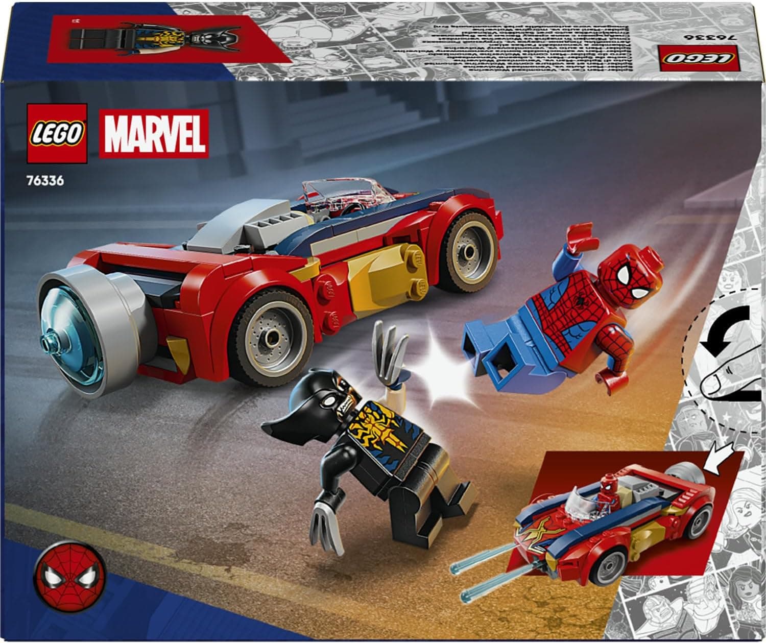 لگو Marvel ماشین Spider-Man مقابل Wolverine ونومشده مدل 76336 لگو Marvel ماشین Spider-Man مقابل Wolverine ونومشده مدل 76336