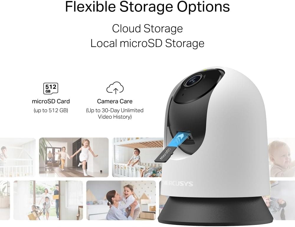 دوربین امنیتی Wi-Fi مدل MC200 با رزولوشن 1080p و دید 360° MERCUSYS دوربین امنیتی Wi-Fi مدل MC200 با رزولوشن 1080p و دید 360° MERCUSYS