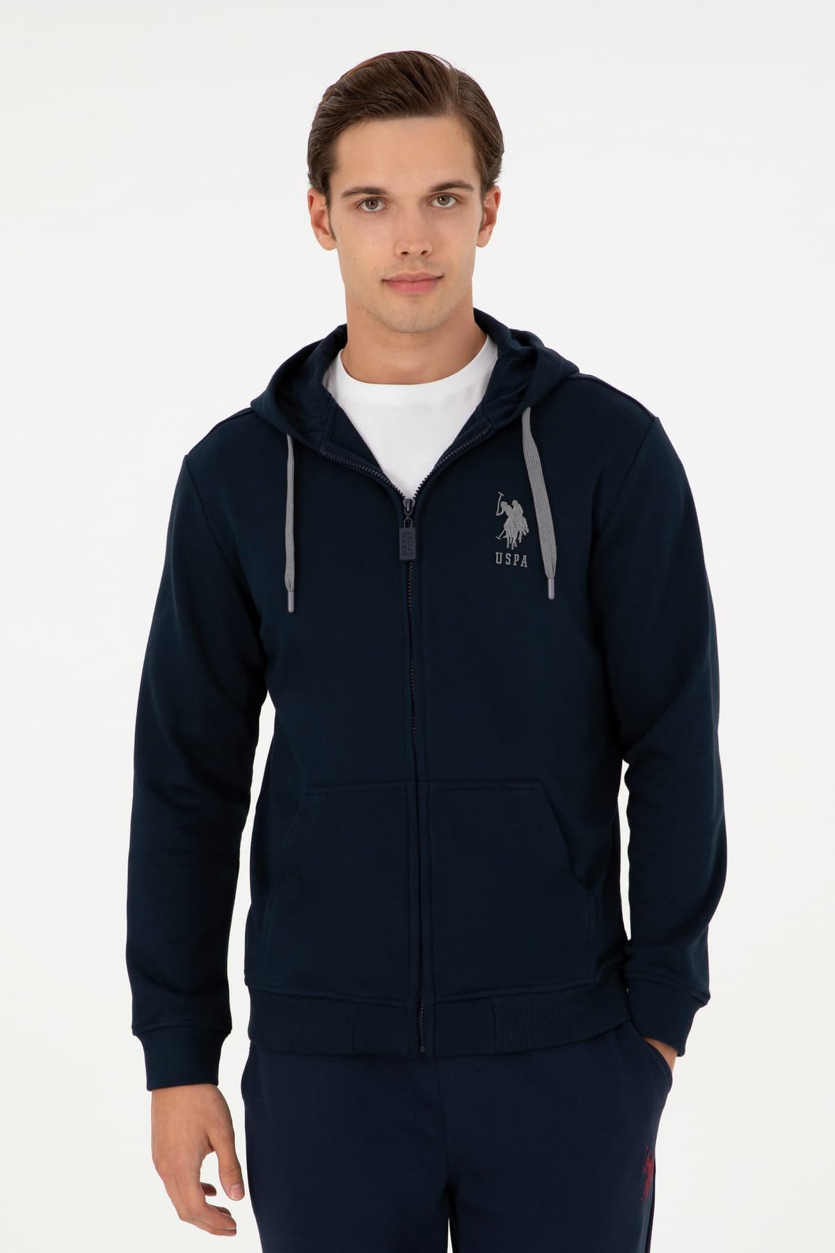 کاردیگان مردانه U.S. Polo Assn. بافت سرمهای مدل 50289028-VR033 کاردیگان مردانه U.S. Polo Assn. بافت سرمهای مدل 50289028-VR033