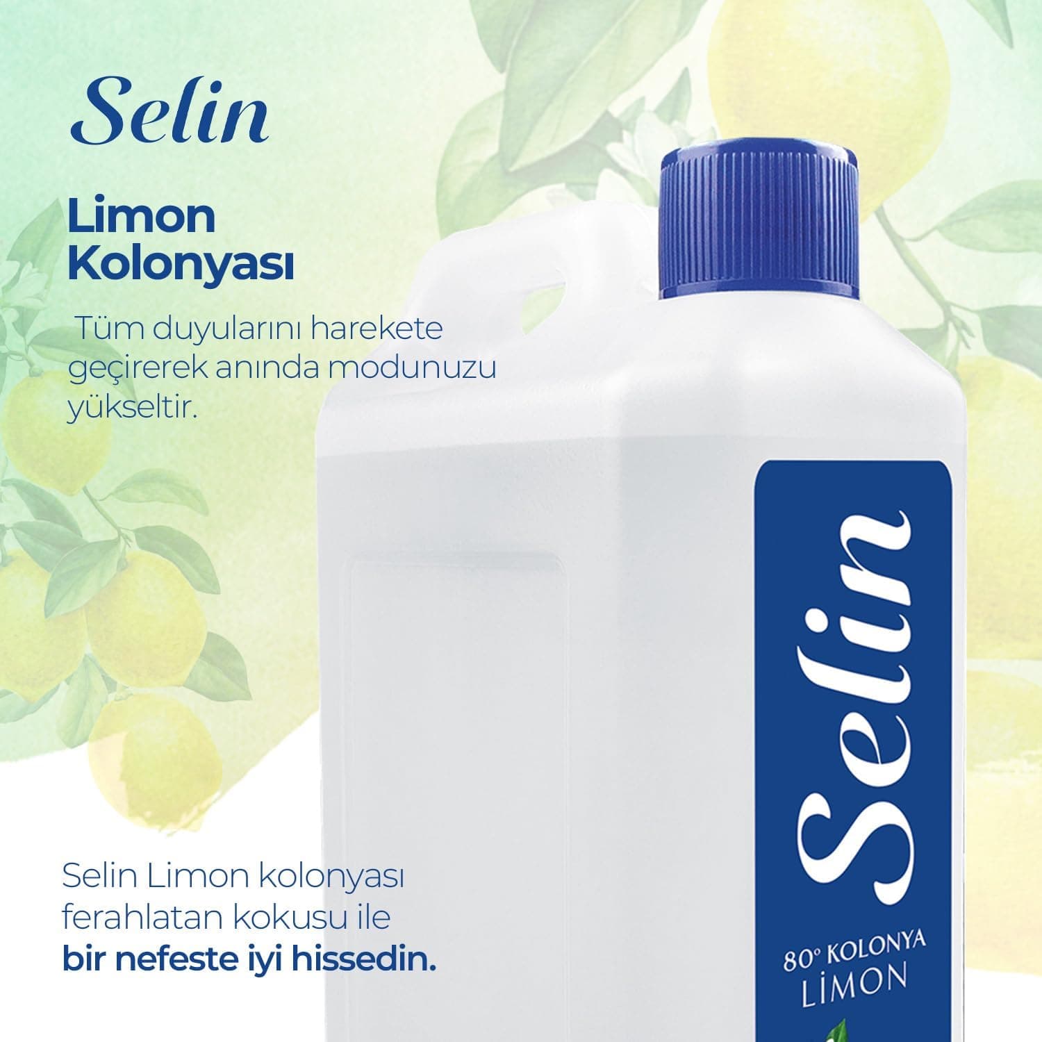 ادکلن لیمویی Selin گالنی 900 ml ادکلن لیمویی Selin گالنی 900 ml
