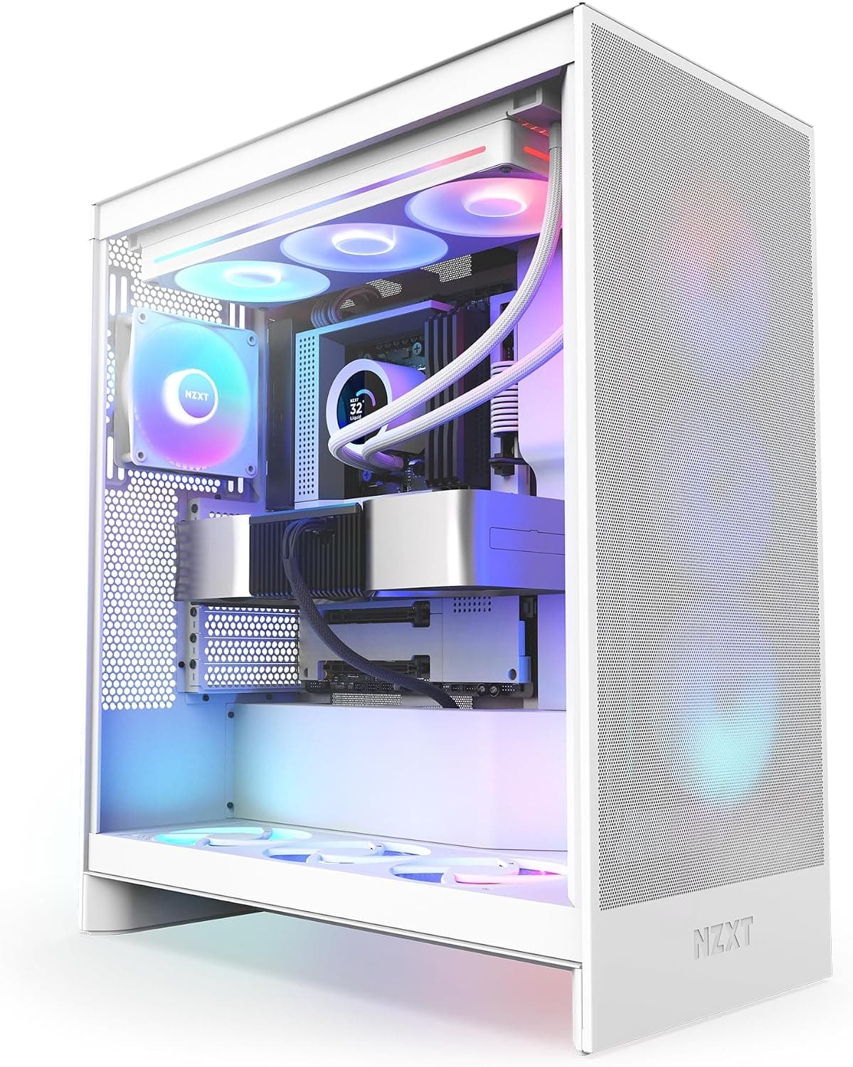 خنککننده مایع پردازنده NZXT سفید 360mm مدل Kraken Plus 360 RGB خنککننده مایع پردازنده NZXT سفید 360mm مدل Kraken Plus 360 RGB