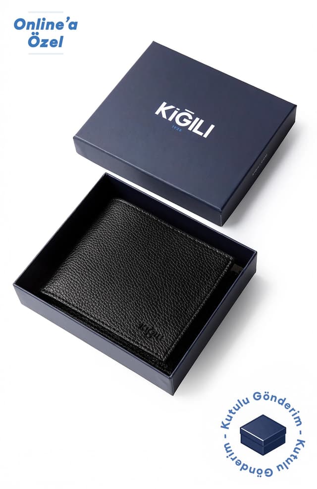کیف پول جاکارتی Kiğılı تخت با محفظه پول و جعبه هدیه کیف پول جاکارتی Kiğılı تخت با محفظه پول و جعبه هدیه