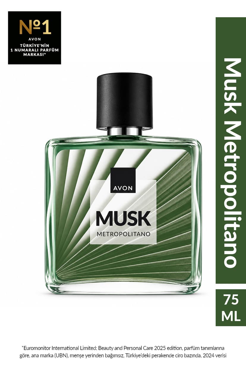 عطر مردانه Avon Musk Metropolitano ادو تویلت 75 ml عطر مردانه Avon Musk Metropolitano ادو تویلت 75 ml