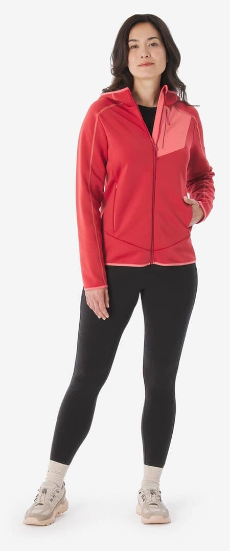 پولار زنانه Decathlon Quechua اوتدور قرمز مدل MH500 پولار زنانه Decathlon Quechua اوتدور قرمز مدل MH500