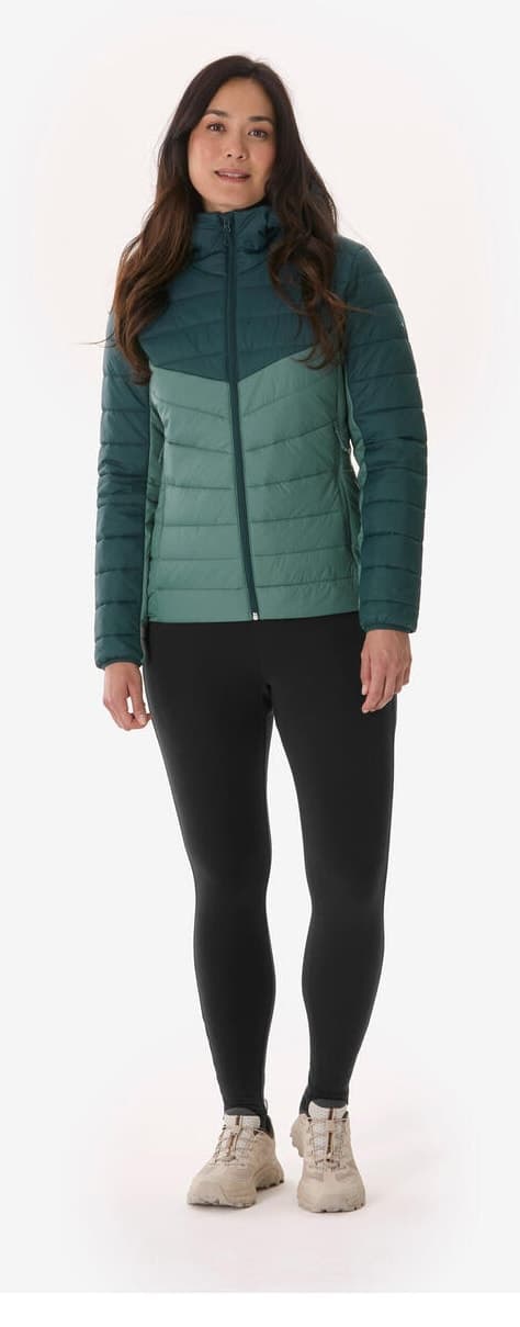 ژاکت پفی زنانه Decathlon Quechua سبز مدل MH500 -6° ژاکت پفی زنانه Decathlon Quechua سبز مدل MH500 -6°