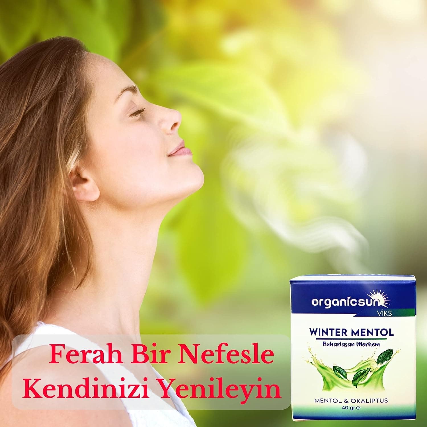 مرهم بخارشونده Organicsun Viks با منتول و اوکالیپتوس Winter Mentol 40 گرم مرهم بخارشونده Organicsun Viks با منتول و اوکالیپتوس Winter Mentol 40 گرم