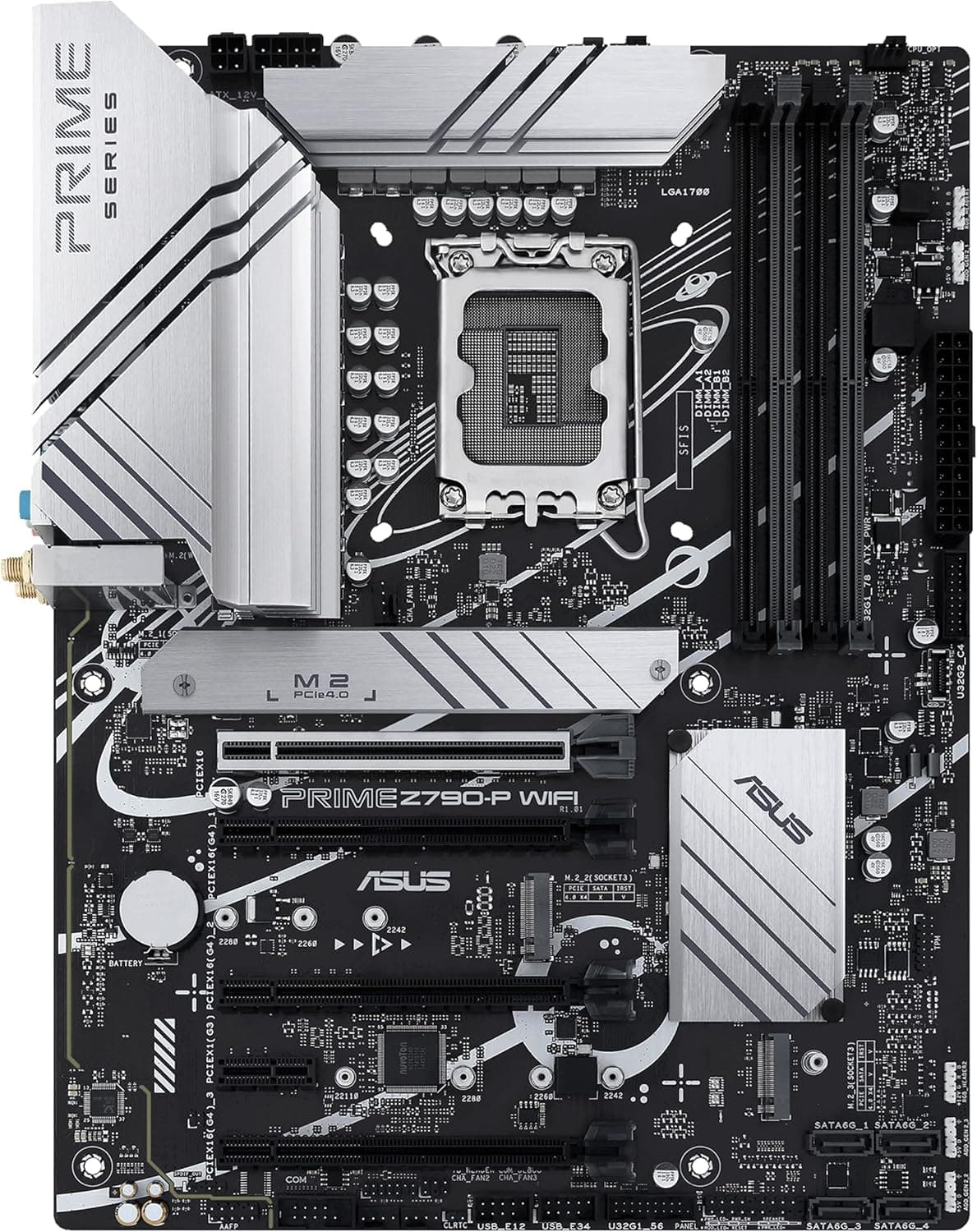 مادربرد ASUS Prime مدل Z790-P WiFi ATX سوکت Intel LGA1700 مشکی مادربرد ASUS Prime مدل Z790-P WiFi ATX سوکت Intel LGA1700 مشکی