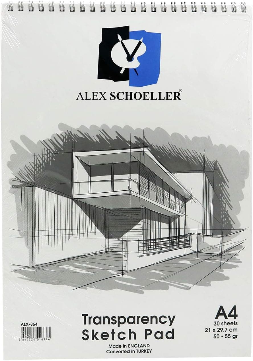 دفتر طراحی فنری Alex Schoeller کاغذ 50/55gr سایز A3، 30 برگی کد A.ESK.BLK.050.03 مدل ALX-863 دفتر طراحی فنری Alex Schoeller کاغذ 50/55gr سایز A3، 30 برگی کد A.ESK.BLK.050.03 مدل ALX-863