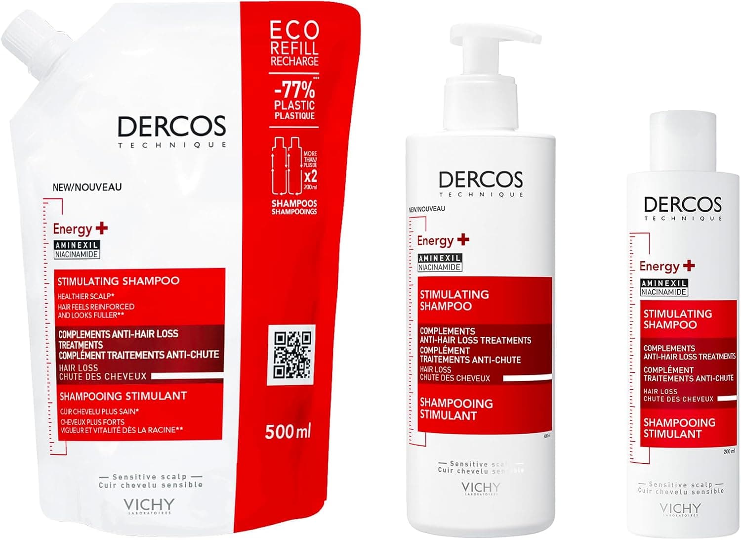 شامپو مراقبتی Vichy Dercos ضد ریزش Energisant شامپو مراقبتی Vichy Dercos ضد ریزش Energisant