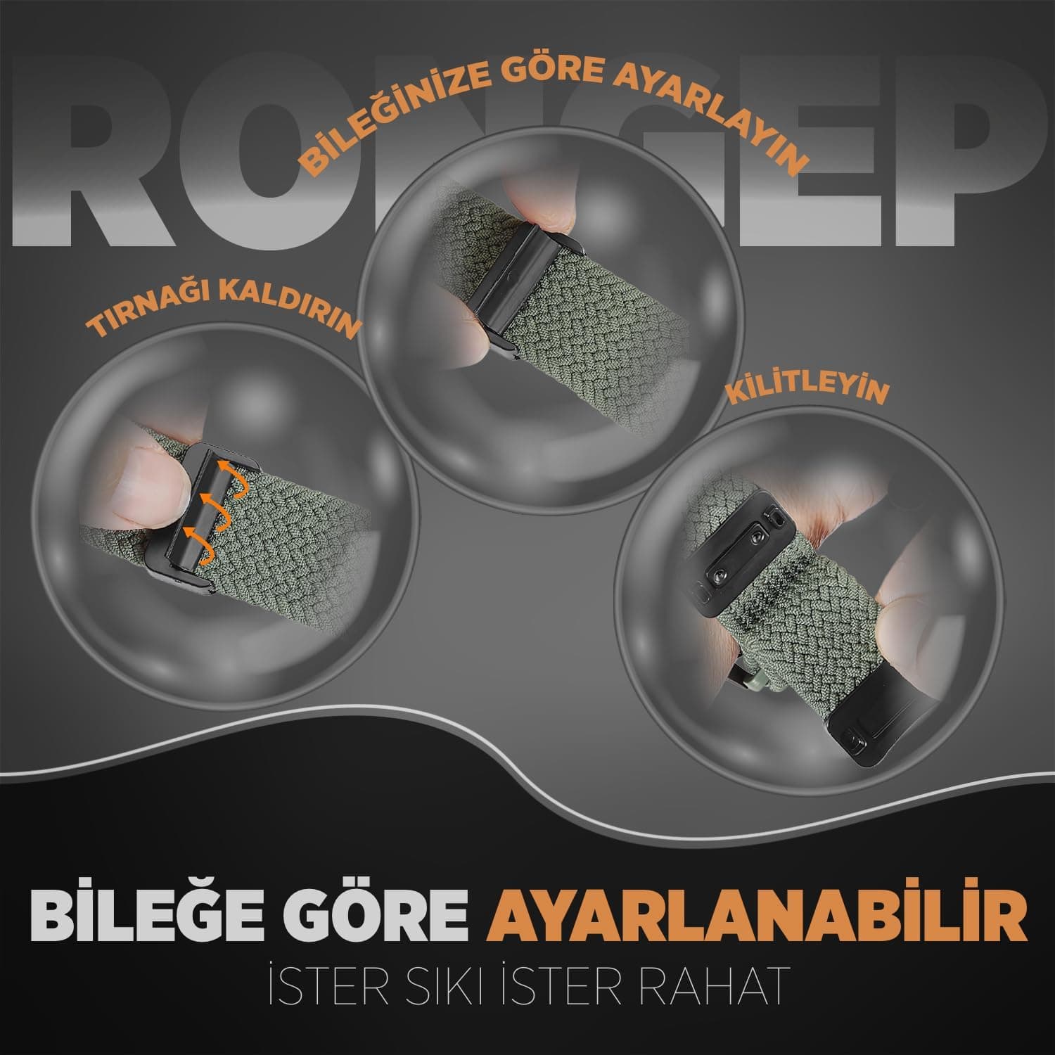 بند ساعت Rongep Örgü Loop سازگار با Huawei، 22mm، پارچه کشی ضدتعریق با سگک مغناطیسی، 46mm مدل GT7/GT7 Pro/GT6/6 Pro/Runner 2/GT5/5 Pro/GT4/GT3 بند ساعت Rongep Örgü Loop سازگار با Huawei، 22mm، پارچه کشی ضدتعریق با سگک مغناطیسی، 46mm مدل GT7/GT7 Pro/GT6/6 Pro/Runner 2/GT5/5 Pro/GT4/GT3