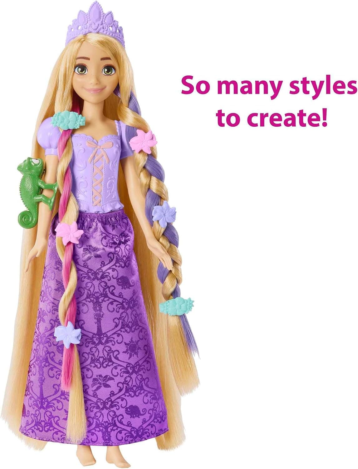 عروسک راپونزل Mattel با موهای افسانهای پرنسس دیزنی عروسک راپونزل Mattel با موهای افسانهای پرنسس دیزنی