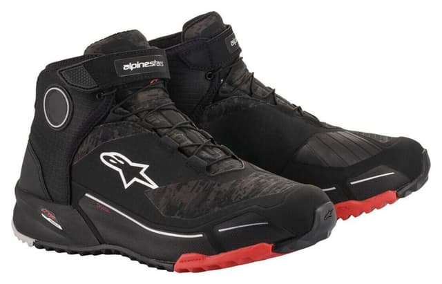 بوت موتورسواری Alpinestars CR-X Drystar محافظدار مشکی قرمز بوت موتورسواری Alpinestars CR-X Drystar محافظدار مشکی قرمز