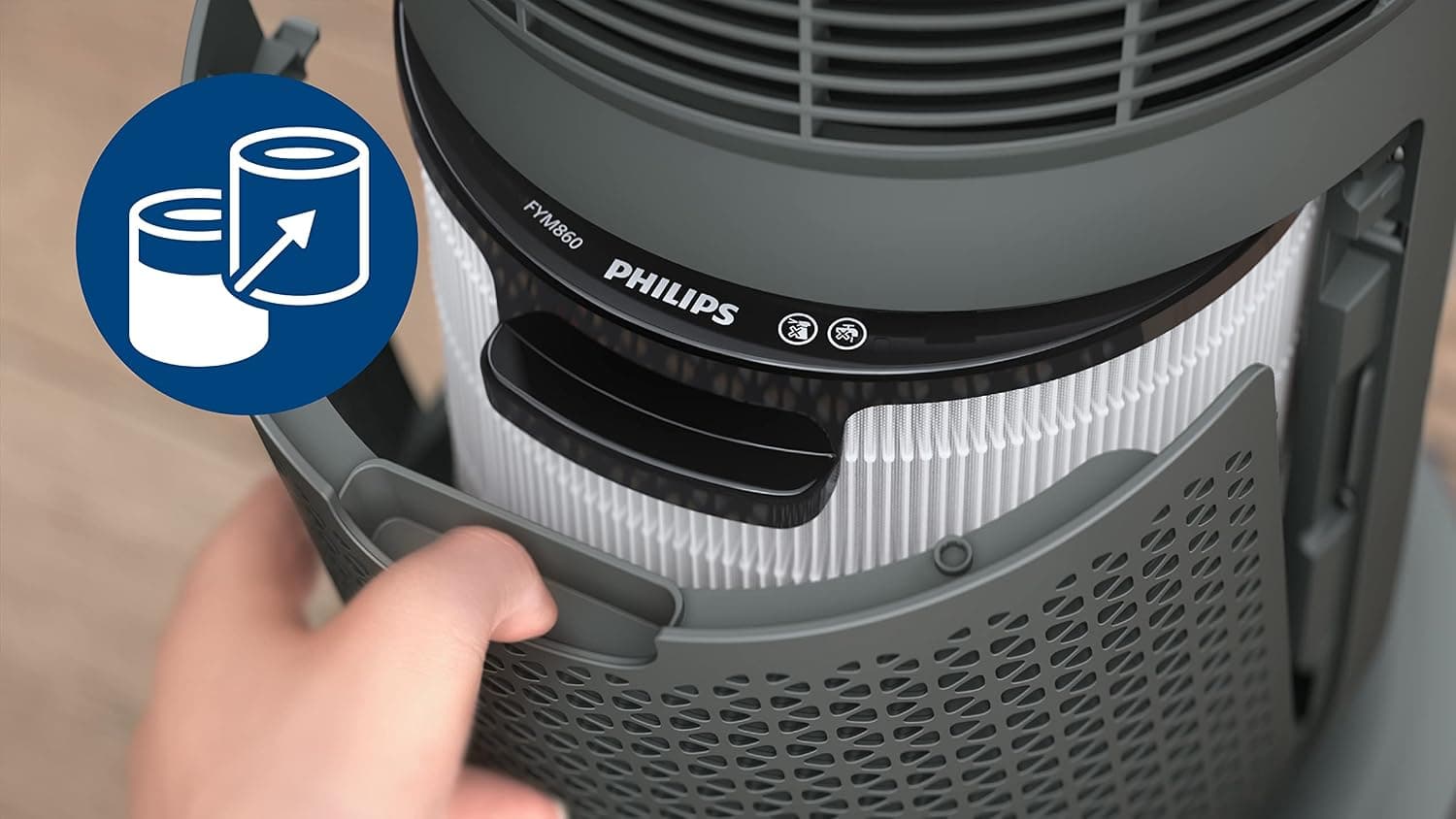 فیلتر یدکی تصفیهکننده هوا PHILIPS، 3 در 1 HEPA و کربن فعال، مناسب مدلهای AMF870 و AMF765، مدل FYM860/30 فیلتر یدکی تصفیهکننده هوا PHILIPS، 3 در 1 HEPA و کربن فعال، مناسب مدلهای AMF870 و AMF765، مدل FYM860/30