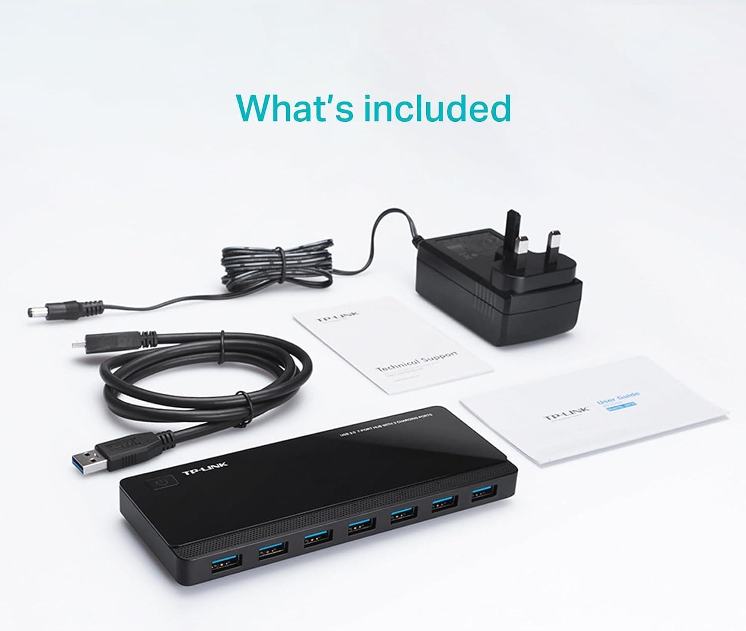 هاب USB برقدار TP-Link ۷ پورت USB 3.0 و ۲ پورت شارژ مدل UH720 هاب USB برقدار TP-Link ۷ پورت USB 3.0 و ۲ پورت شارژ مدل UH720