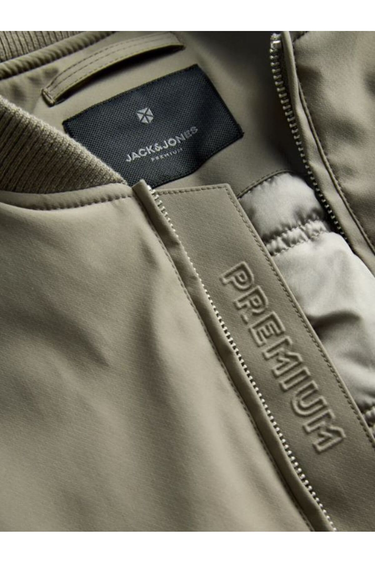 کت بامبر مردانه Jack & Jones خاکی مدل JPRBLAJOSH 12301234 کت بامبر مردانه Jack & Jones خاکی مدل JPRBLAJOSH 12301234