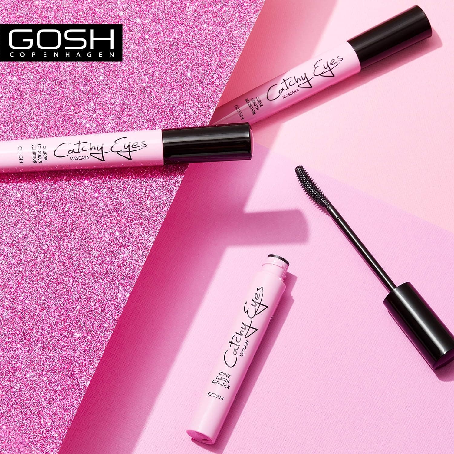 ریمل GOSH CATCHY EYES رنگ مشکی #001 8 ml ریمل GOSH CATCHY EYES رنگ مشکی #001 8 ml
