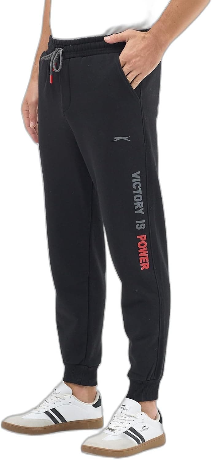 شلوار گرمکن مردانه Slazenger مشکی جیبدار مدل NAHAL I شلوار گرمکن مردانه Slazenger مشکی جیبدار مدل NAHAL I