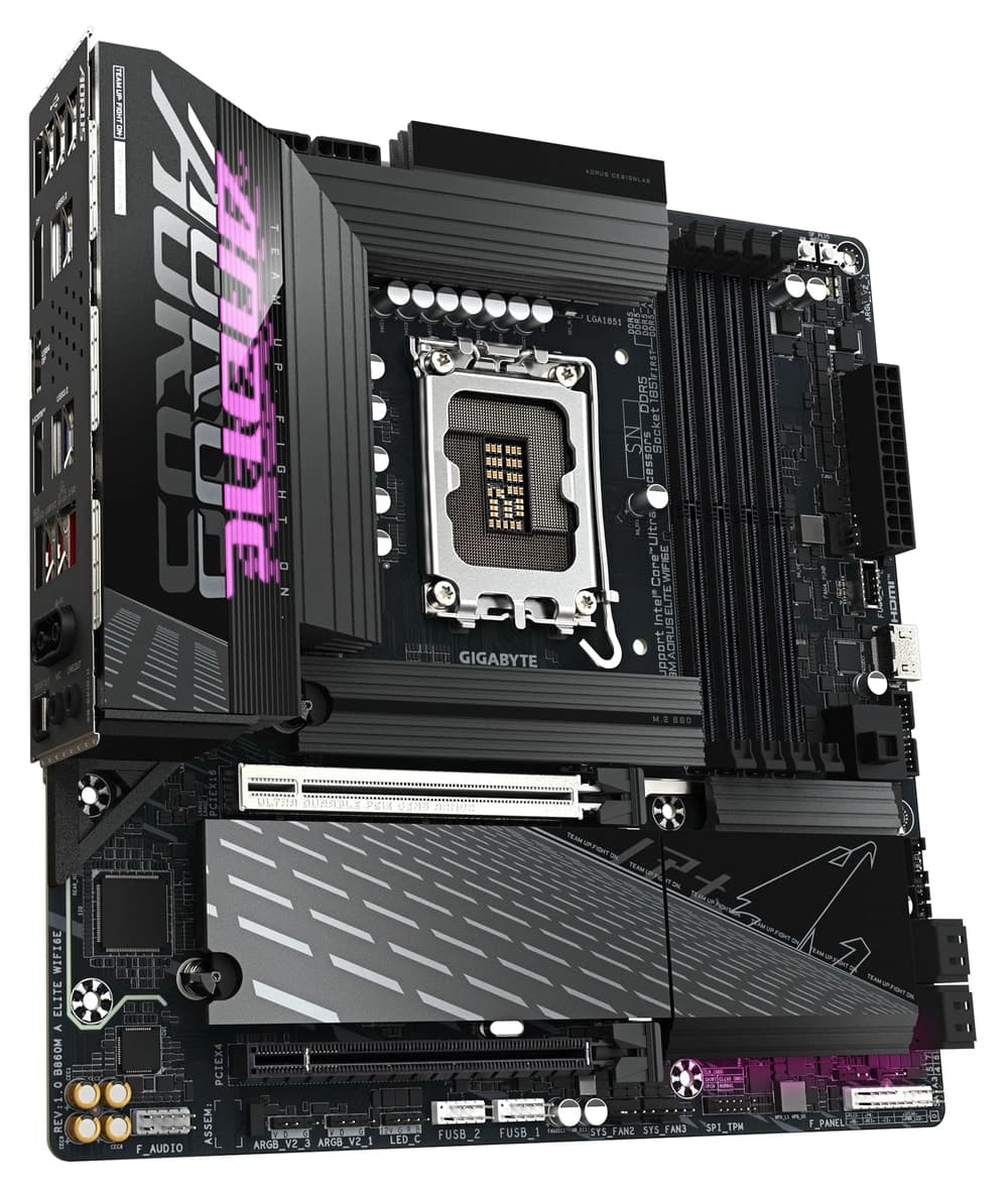 مادربرد Gigabyte B860M AORUS ELITE WIFI6E LGA1851 DDR5 9200MHz مادربرد Gigabyte B860M AORUS ELITE WIFI6E LGA1851 DDR5 9200MHz