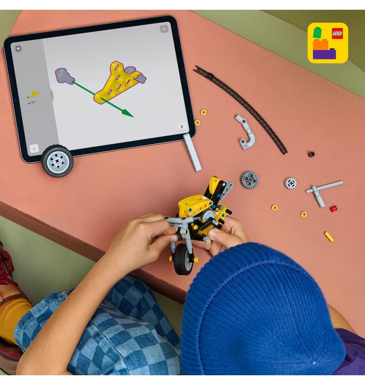 لگو Technic موتورسیکلت زرد مدل 42225 ۱۵۱ قطعه ۷+ سال لگو Technic موتورسیکلت زرد مدل 42225 ۱۵۱ قطعه ۷+ سال