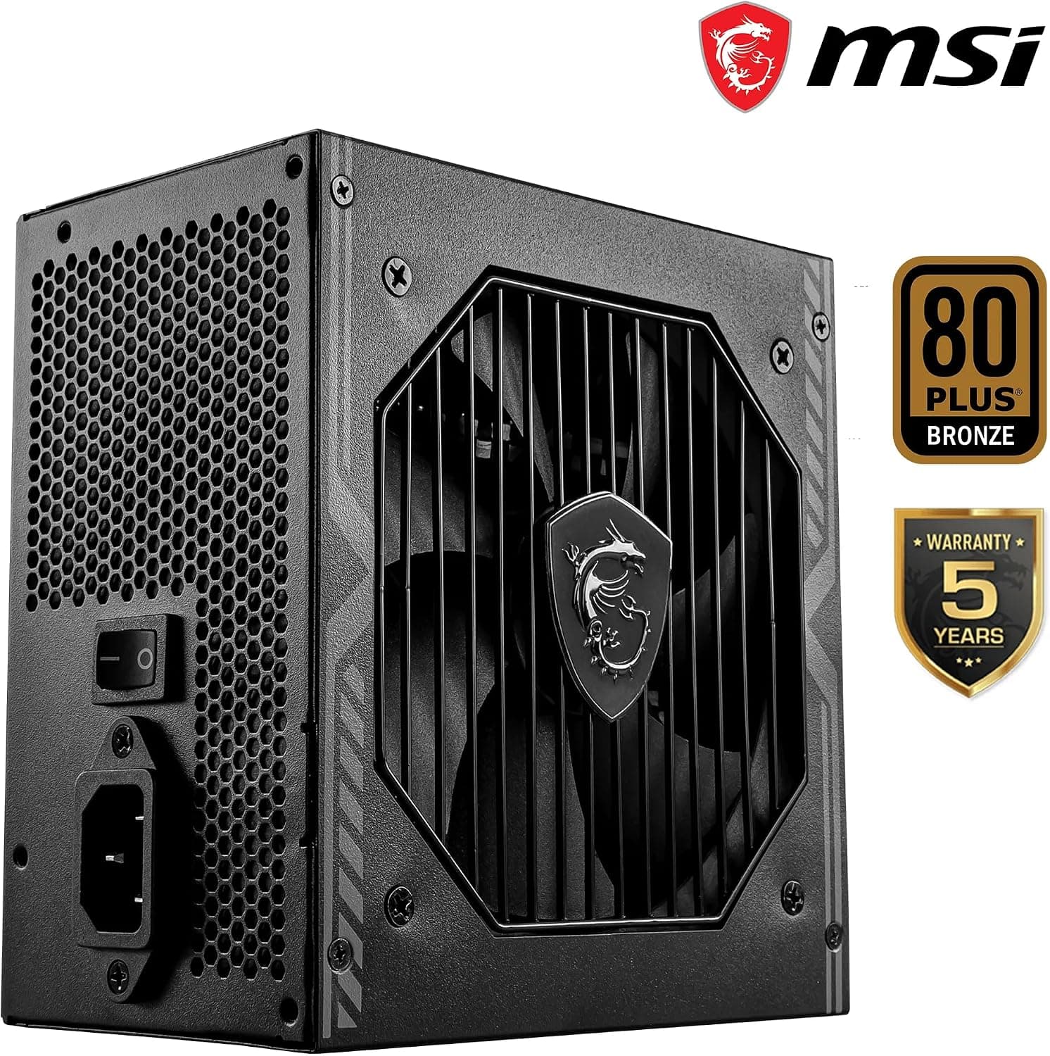 منبع تغذیه کامپیوتر MSI 550W 80 Plus Bronze با فن 120mm مدل MAG A550BNL منبع تغذیه کامپیوتر MSI 550W 80 Plus Bronze با فن 120mm مدل MAG A550BNL
