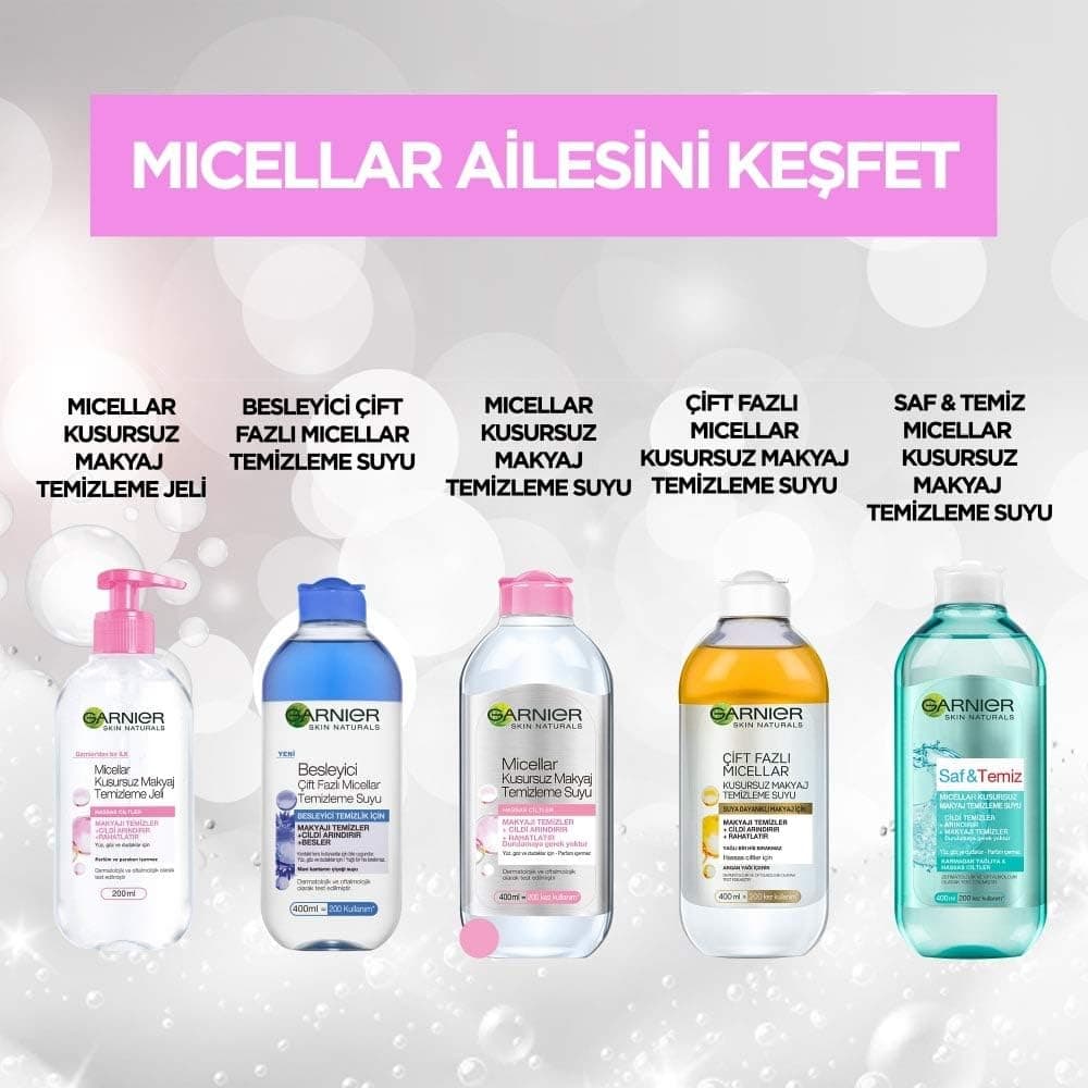 آب میسلار Garnier Skin Naturals دوفازه 2 عددی 400 ml با هدیه لیوان آب میسلار Garnier Skin Naturals دوفازه 2 عددی 400 ml با هدیه لیوان